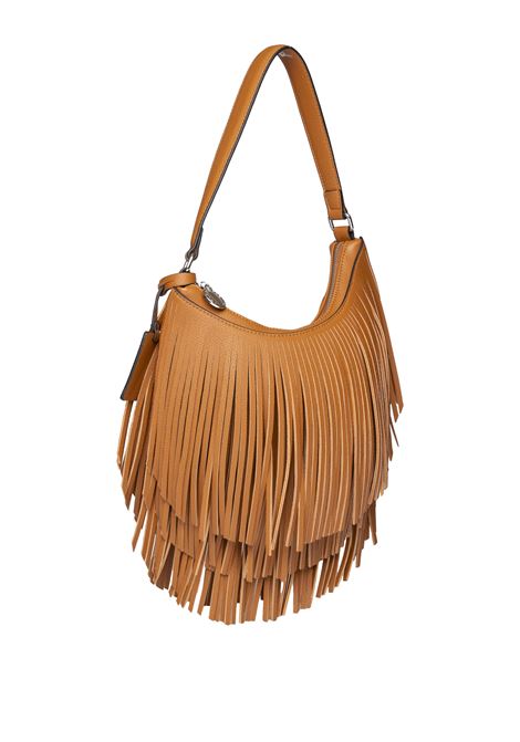 borsa a spalla fringe mini tabacco LE PANDORINE | 24XAILBUFRINGEMINI-02